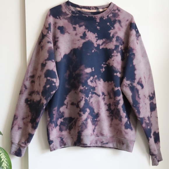 Tie dye burnout sweatshirt